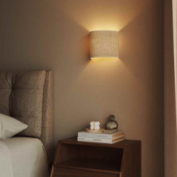 applique murale jute blanc