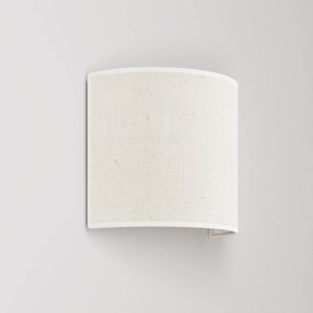 Applique murale en tissu jute blanc