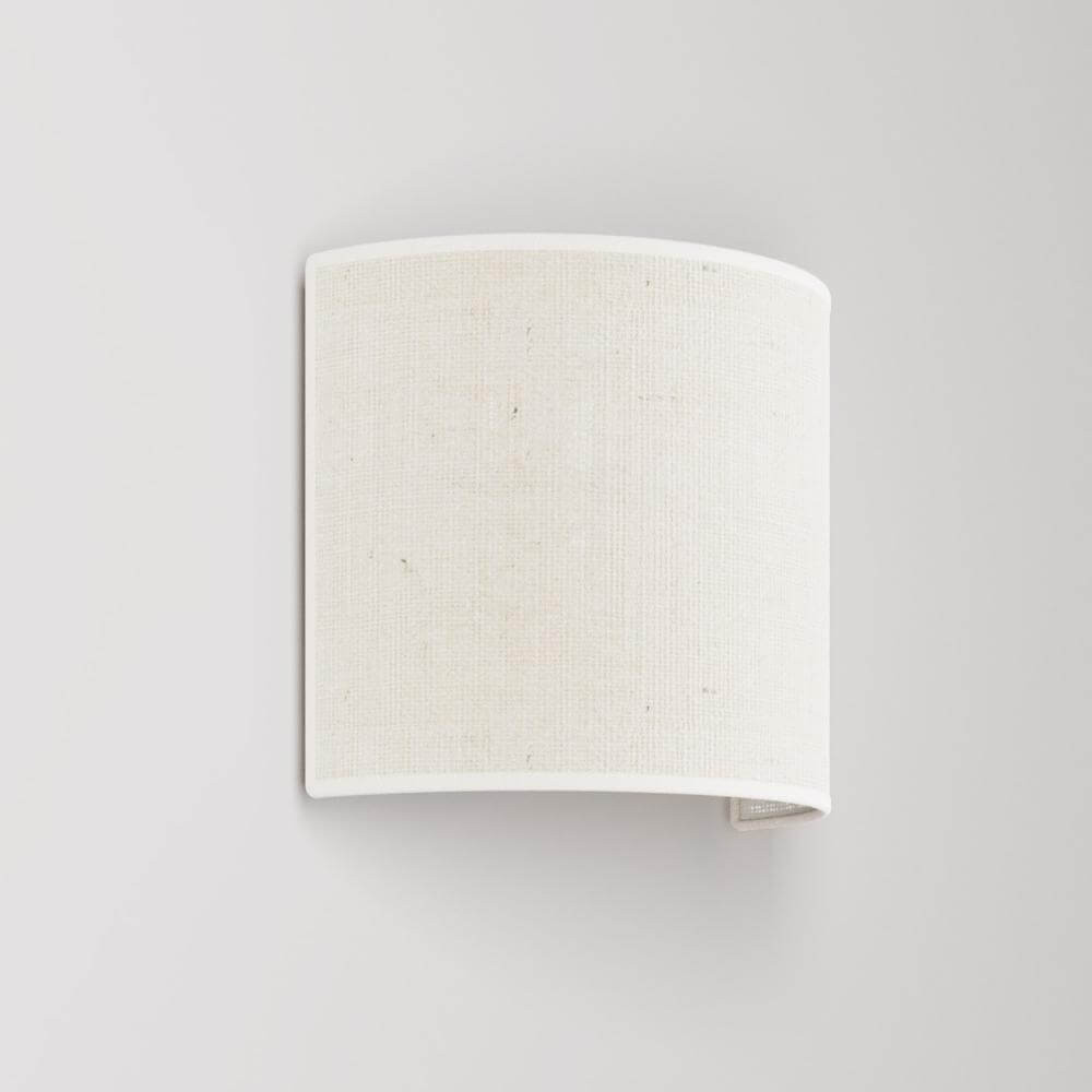 Applique murale en tissu jute blanc