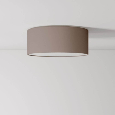 Plafonnier en tissu gris