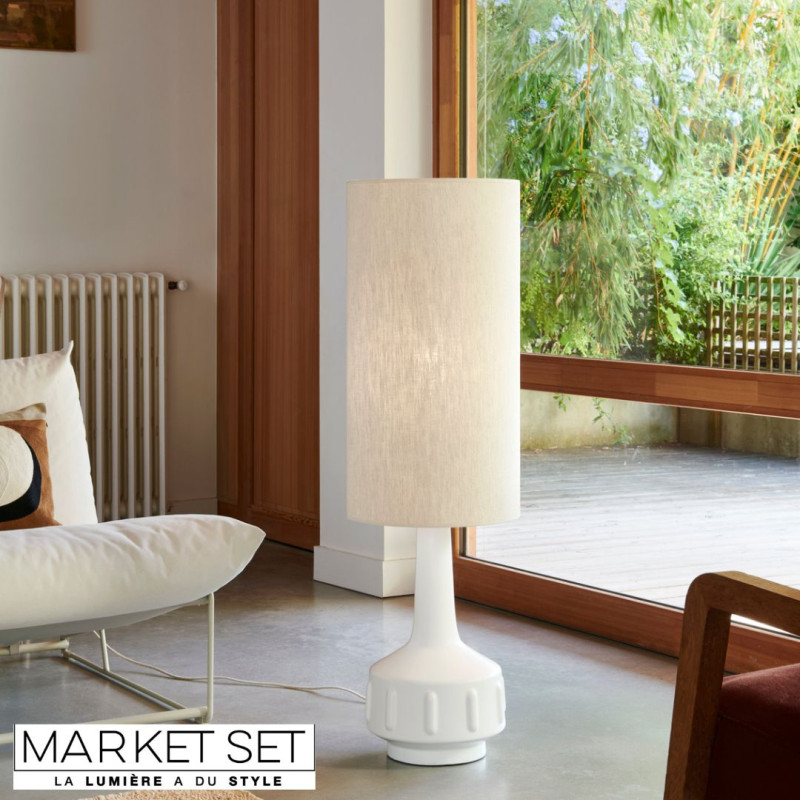 Lampe de sol blanche