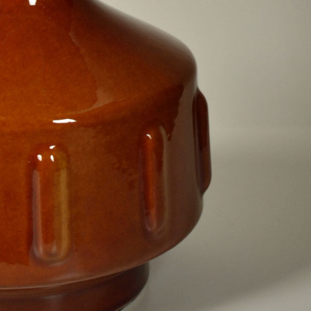Lampe céramique marron
