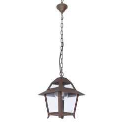 grand lanterne suspendue marron