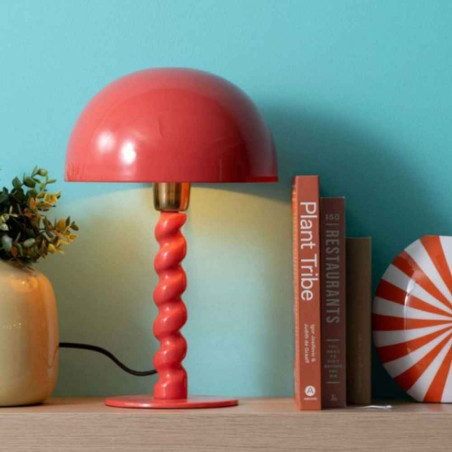 lampe design d'intérieur rouge vif