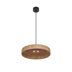 suspension cylindre marron