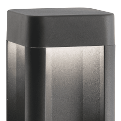 Borne gris foncé extérieure aluminium