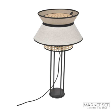 Belle lampe en rotin