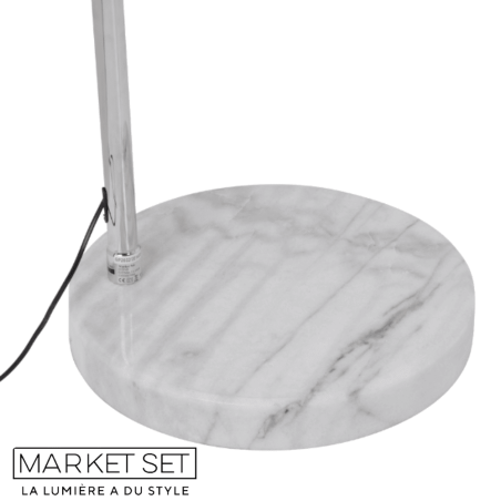 Lampadaire arc pied marbre