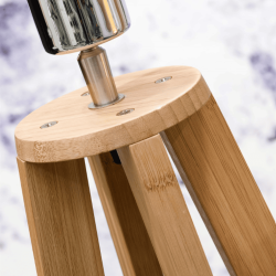 Lampadaire trépied bois