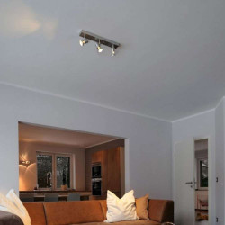 plafonnier alu brossé 3X GU10