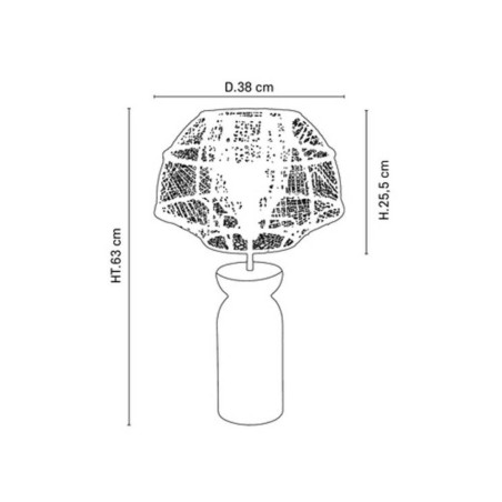 Lampe de table en bois massif finition naturelle
