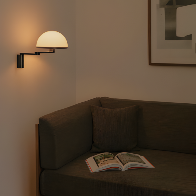 applique murale orientable noire et blanche