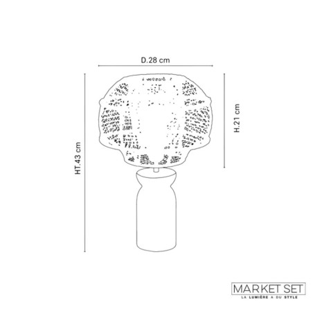 lampe en bois market set