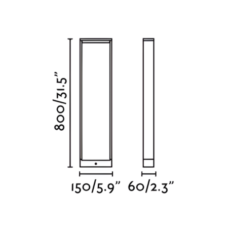 borne IP54 rectangle