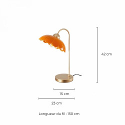 Dimensions lampe de chevet fleur