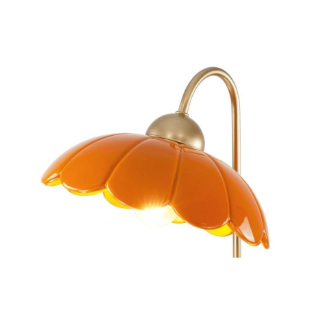 lampe à poser céramique orange