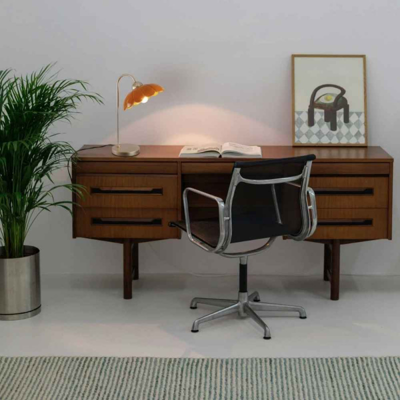 lampe à poser rose gold et céramique