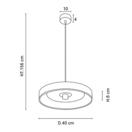 Dimensions suspension disque naturelle