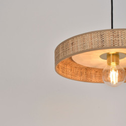 suspension naturelle blanche