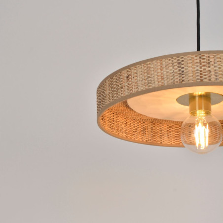 suspension naturelle blanche