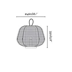 dimensions lampe extérieur lanterne