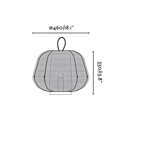 dimensions lampe extérieur lanterne