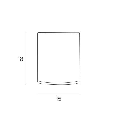 Dimensions abat-jour cylindrique