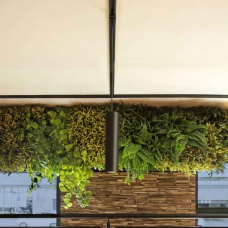 suspension noir mat rail