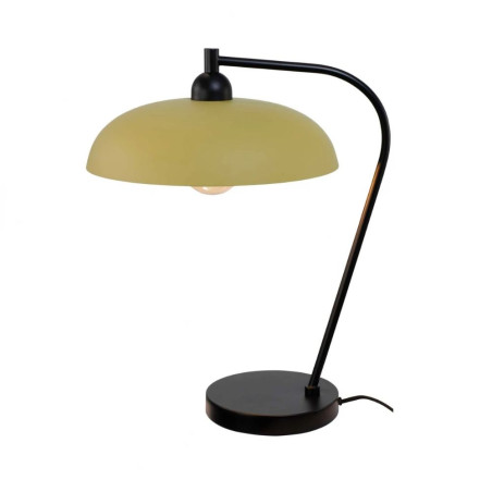lampe rétro jaune mat