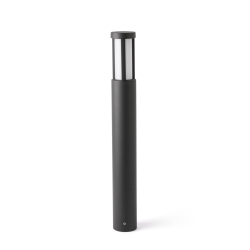 balise jardin cylindre gris foncé