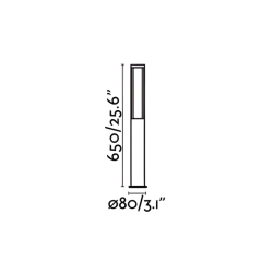 balise extérieure aluminium anthracite