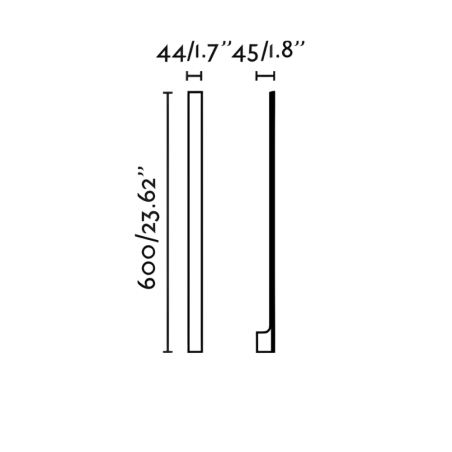 dimensions applique extérieure façade