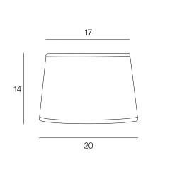 Dimensions abat-jour floral