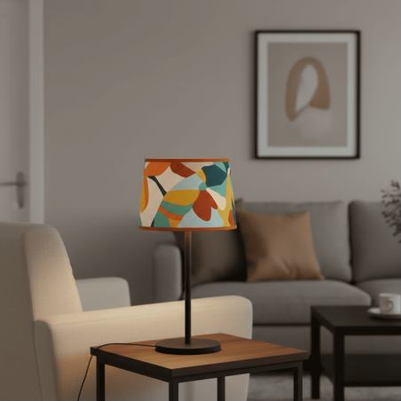 Abat-jour imprimé organique