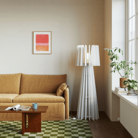 lampadaire insonorisant blanc
