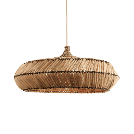 suspension 70cm abat-jour bananier tressé