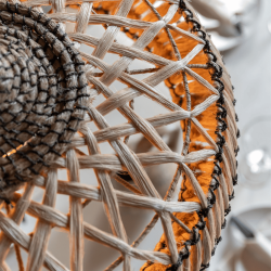 Suspension abat-jour fibres naturelles
