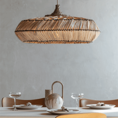 grande suspension artisanale naturelle