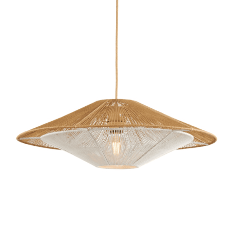suspension conique double corde de papier