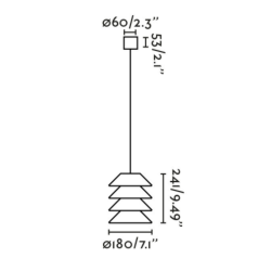 dimensions suspension extérieure silicone marron