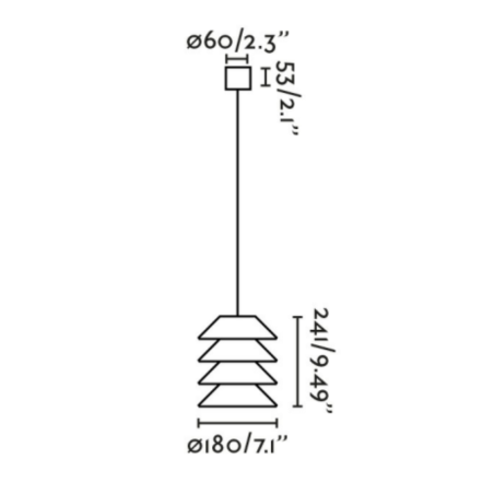 dimensions suspension extérieure silicone marron