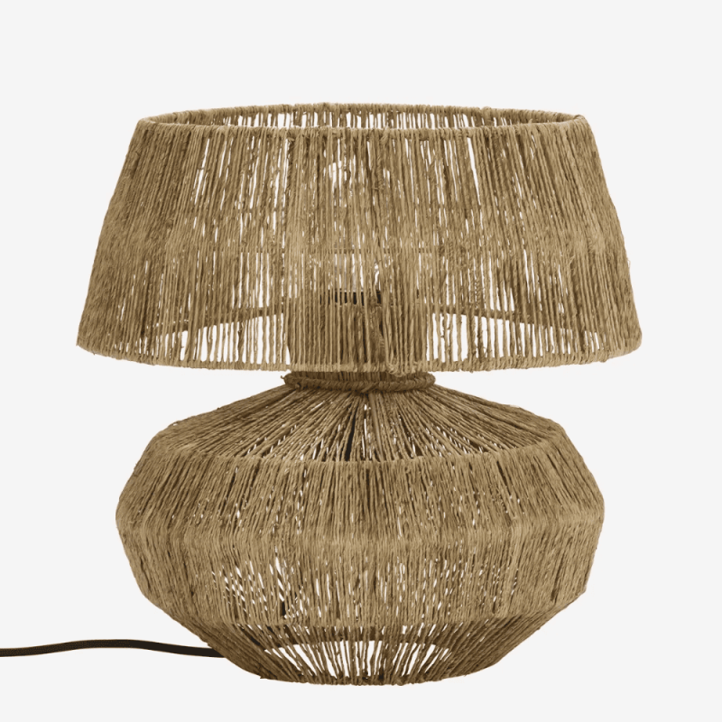 lampe de table en jute