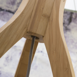 Lampadaire design naturel en bambou