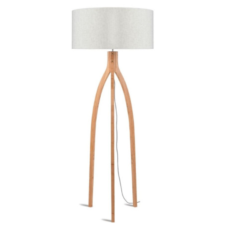 Lampadaire trépied bois