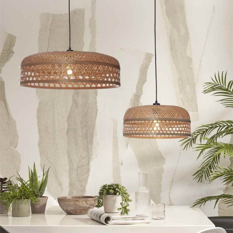 Double suspension bambou naturel