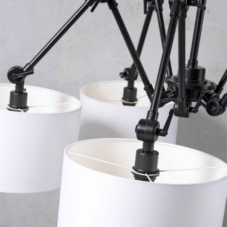 suspension noire 5 bras orientables
