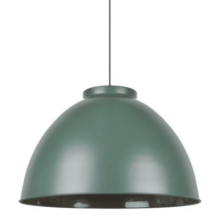 Suspension dôme vert foncé mate