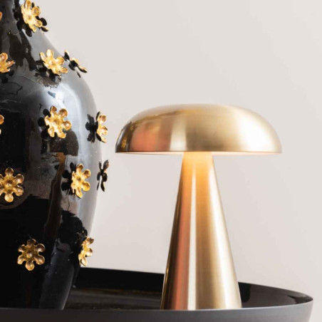 lampe de table sans fil doré