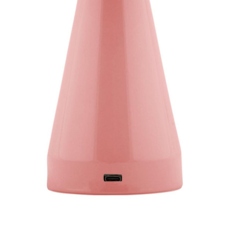 Lampe portable rose clair