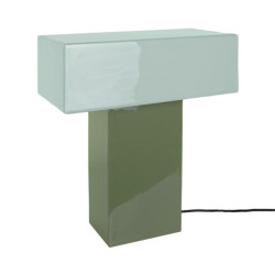 lampe double rectangle vert